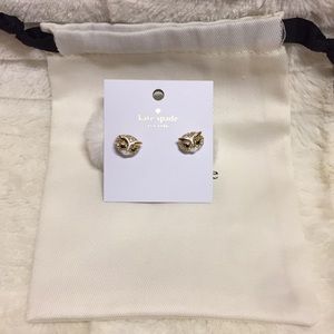 NWT Owl Earrings with furry back